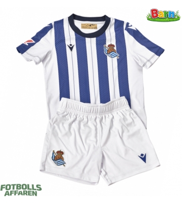 Real Sociedad Hemmaställ Barn 2025-26 Kortärmad (+ Korta byxor)